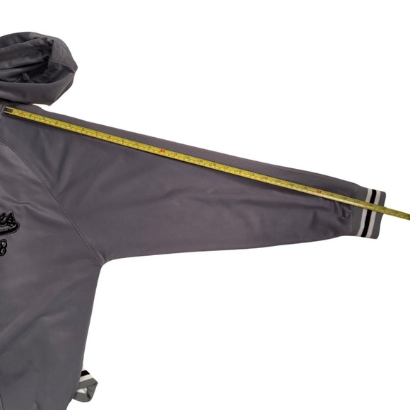 Vintage Y2K Los Angeles Zip Hoodie | Grey | Size M - Picture 13 of 15